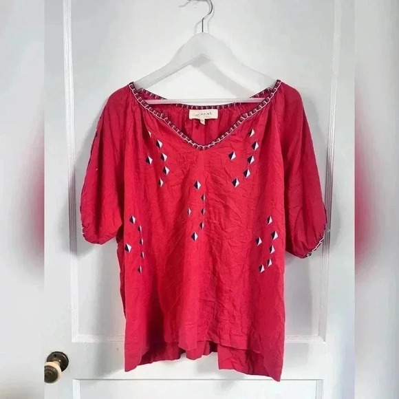 The Great The Hacienda Embroidered Boho Top - Picture 3 of 8